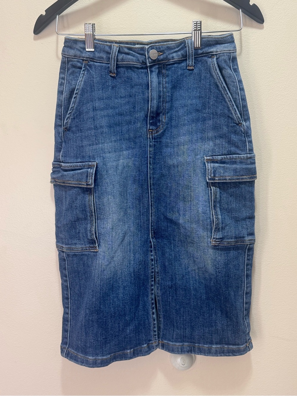 Risen Jeans Always Be There Cargo Denim Skirt